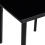 Juego de comedor para jardín 7 piezas negro by , Garden sets - Ref: Foro24-3099266, Price: 444,13 €, Discount: %