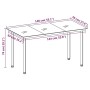 Juego de comedor para jardín 7 piezas negro by , Garden sets - Ref: Foro24-3099266, Price: 444,13 €, Discount: %