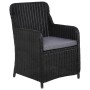 Garden dining set 5 pieces black by vidaXL, Garden sets - Ref: Foro24-3067816, Price: 681,42 €, Discount: %