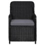 Garten Essgarnitur 5 Stück schwarz von vidaXL, Gartensets - Ref: Foro24-3067816, Preis: 681,42 €, Rabatt: %