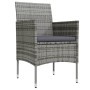 Juego de comedor para jardín 9 piezas con cojines gris y negro von , Gartensets - Ref: Foro24-3099316, Preis: 699,17 €, Rabat...