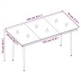 Juego de comedor para jardín 5 piezas con cojines gris y negro by , Garden sets - Ref: Foro24-3099349, Price: 379,94 €, Disco...