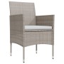 Juego de comedor para jardín 9 piezas y cojines beige y negro by , Garden sets - Ref: Foro24-3099328, Price: 763,76 €, Discou...
