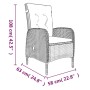 Juego de comedor de jardín 7 piezas con cojines gris y negro by , Garden sets - Ref: Foro24-3099375, Price: 945,34 €, Discoun...
