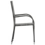 Juego de comedor de jardín 7 piezas con cojines gris y negro by , Garden sets - Ref: Foro24-3099410, Price: 383,33 €, Discoun...