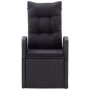 Juego de comedor de jardín 5 piezas con cojines negro by , Garden sets - Ref: Foro24-3099492, Price: 778,59 €, Discount: %