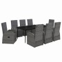 Juego de comedor de jardín 9 pzas con cojines gris von , Gartensets - Ref: Foro24-3099490, Preis: 1,00 €, Rabatt: %