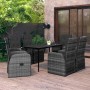 Juego de comedor de jardín 7 piezas con cojines gris von , Gartensets - Ref: Foro24-3099501, Preis: 1,00 €, Rabatt: %