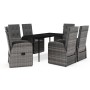 Juego de comedor de jardín 7 piezas con cojines gris von , Gartensets - Ref: Foro24-3099501, Preis: 1,00 €, Rabatt: %