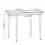 Juego de comedor de jardín 3 piezas con cojines negro von , Gartensets - Ref: Foro24-3099517, Preis: 307,22 €, Rabatt: %