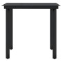 Juego de comedor de jardín 3 piezas con cojines negro von , Gartensets - Ref: Foro24-3099529, Preis: 359,31 €, Rabatt: %
