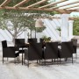 Juego de comedor de jardín 9 piezas negro de , Conjuntos de jardín - Ref: Foro24-3099624, Precio: 514,73 €, Descuento: %