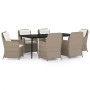 Juego de comedor de jardín 7 piezas marrón von , Gartensets - Ref: Foro24-3099569, Preis: 1,00 €, Rabatt: %