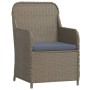 Juego de comedor de jardín 5 piezas con cojines marrón von , Gartensets - Ref: Foro24-3099536, Preis: 760,50 €, Rabatt: %
