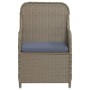 Juego de comedor de jardín 5 piezas con cojines marrón von , Gartensets - Ref: Foro24-3099536, Preis: 760,50 €, Rabatt: %
