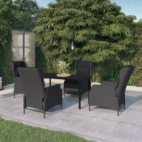 Juego de comedor de jardín 5 piezas gris oscuro by , Garden sets - Ref: Foro24-3099639, Price: 1,00 €, Discount: %