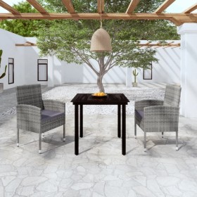 Juego de comedor de jardín 3 piezas gris antracita de , Conjuntos de jardín - Ref: Foro24-3099607, Precio: 190,49 €, Descuent...