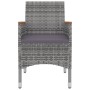 Set comedor de jardín 5 pzas y cojines ratán sintético y vidrio von , Gartensets - Ref: Foro24-3099789, Preis: 456,40 €, Raba...