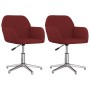 Sillas de comedor giratorias 2 unidades tela rojo tinto von , Essstühle - Ref: Foro24-3103033, Preis: 149,17 €, Rabatt: %