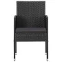 Black 5-Piece Garden Dining Set by vidaXL, Garden sets - Ref: Foro24-3067834, Price: 397,42 €, Discount: %