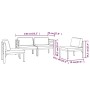 Set muebles de jardín 4 pzas y cojines aluminio gris antracita by , Garden sets - Ref: Foro24-3107787, Price: 634,54 €, Disco...