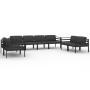 Set muebles de jardín 8 pzas y cojines aluminio gris antracita by , Garden sets - Ref: Foro24-3107798, Price: 1,00 €, Discoun...