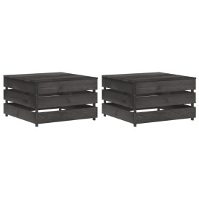 Mesas de palés para jardín 2 uds madera de pino impregnada by vidaXL, Modular outdoor sofas - Ref: Foro24-316198, Price: 56,0...