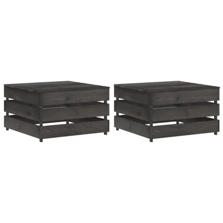 Mesas de palés para jardín 2 uds madera de pino impregnada by vidaXL, Modular outdoor sofas - Ref: Foro24-316198, Price: 56,0...