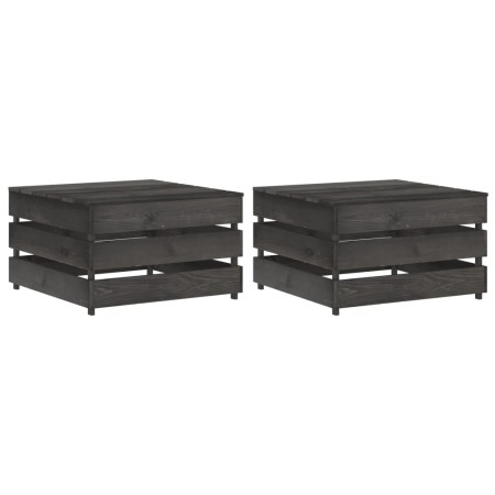 Mesas de palés para jardín 2 uds madera de pino impregnada by vidaXL, Modular outdoor sofas - Ref: Foro24-316198, Price: 56,0...