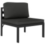 Set muebles de jardín 8 pzas y cojines aluminio gris antracita by , Garden sets - Ref: Foro24-3107820, Price: 1,00 €, Discoun...