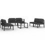 Set muebles de jardín 7 pzas y cojines aluminio gris antracita by , Garden sets - Ref: Foro24-3107803, Price: 953,54 €, Disco...