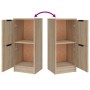Aparadores 3 piezas madera contrachapada color roble sonoma by , Sideboards - Ref: Foro24-3115846, Price: 150,19 €, Discount: %