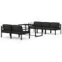 Set muebles de jardín 6 pzas y cojines aluminio gris antracita by , Garden sets - Ref: Foro24-3115922, Price: 899,37 €, Disco...