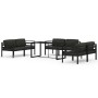 Set muebles de jardín 7 pzas y cojines aluminio gris antracita by , Garden sets - Ref: Foro24-3115929, Price: 1,00 €, Discoun...