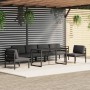 Set muebles de jardín 7 pzas y cojines aluminio gris antracita de , Conjuntos de jardín - Ref: Foro24-3115920, Precio: 1,00 €