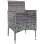 Set comedor de jardín 5 pzas y cojines ratán sintético y vidrio by , Garden sets - Ref: Foro24-3099777, Price: 462,09 €, Disc...