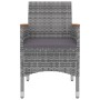 Set comedor de jardín 5 pzas y cojines ratán sintético y vidrio by , Garden sets - Ref: Foro24-3099777, Price: 462,09 €, Disc...