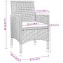 Set comedor de jardín 5 pzas y cojines ratán sintético y vidrio by , Garden sets - Ref: Foro24-3099777, Price: 462,09 €, Disc...