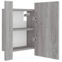Armario de baño con espejo LED madera gris Sonoma 40x12x45 cm von , Badezimmerwaschtische - Ref: Foro24-822834, Preis: 40,91 ...