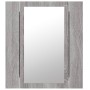 Armario de baño con espejo LED madera gris Sonoma 40x12x45 cm von , Badezimmerwaschtische - Ref: Foro24-822834, Preis: 40,91 ...
