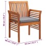 Sillas de jardín con cojines 8 uds madera maciza de acacia von , Gartenstühle - Ref: Foro24-3120453, Preis: 911,01 €, Rabatt: %