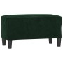 Banco de terciopelo verde oscuro 70x35x41 cm de , Bancos - Ref: Foro24-349399, Precio: 50,97 €, Descuento: %