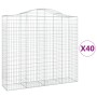 Cestas gaviones 40 uds forma de arco hierro 200x50x180/200 cm von , Töpfe und Pflanzgefäße - Ref: Foro24-3145742, Preis: 4,00...