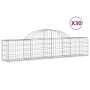 Cestas de gaviones 30 uds forma de arco hierro 200x30x40/60 cm von , Töpfe und Pflanzgefäße - Ref: Foro24-3146064, Preis: 1,0...