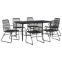 Juego de comedor para jardín 7 piezas ratán PVC negro von , Gartensets - Ref: Foro24-3156577, Preis: 456,12 €, Rabatt: %