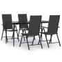 Juego de comedor de jardín 5 piezas ratán sintético negro von , Gartensets - Ref: Foro24-3156516, Preis: 378,68 €, Rabatt: %
