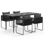 Juego de comedor para jardín 5 piezas negro von , Gartensets - Ref: Foro24-3156500, Preis: 387,74 €, Rabatt: %