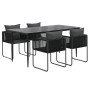 Juego de comedor para jardín 5 piezas negro von , Gartensets - Ref: Foro24-3156500, Preis: 387,74 €, Rabatt: %