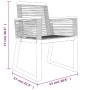 Juego de comedor para jardín 7 piezas ratán PVC negro by , Garden sets - Ref: Foro24-3156549, Price: 600,91 €, Discount: %