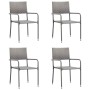 Juego de comedor para jardín de 5 piezas gris de vidaXL, Conjuntos de jardín - Ref: Foro24-3067829, Precio: 258,32 €, Descuen...